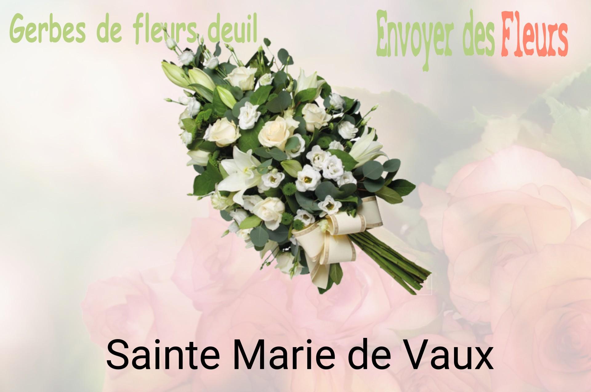 Gerbe de fleurs de deuil livrée à Sainte-Marie-de-Vaux